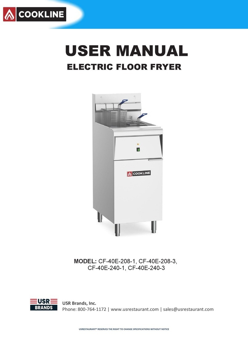 COOKLINE CF-40E-208-1 user manual
