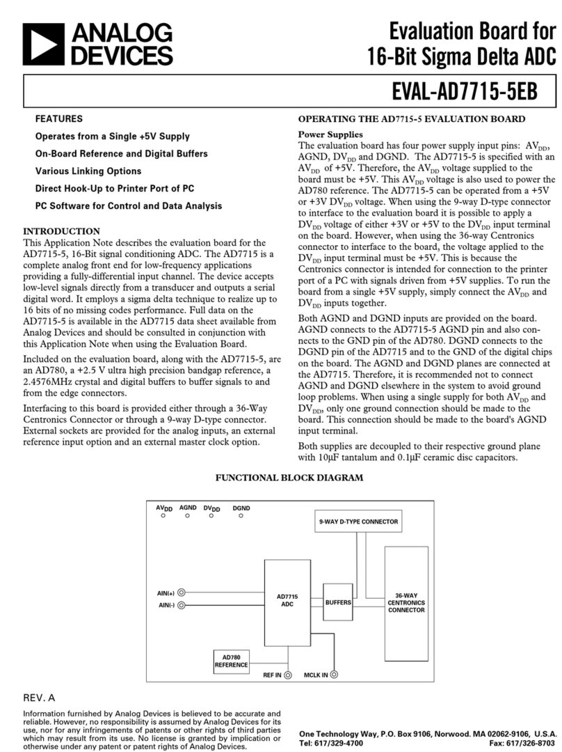 Analog Devices EVAL-AD7715-5EB User manual Analog Devices EVAL-AD7715-5EB User manual
