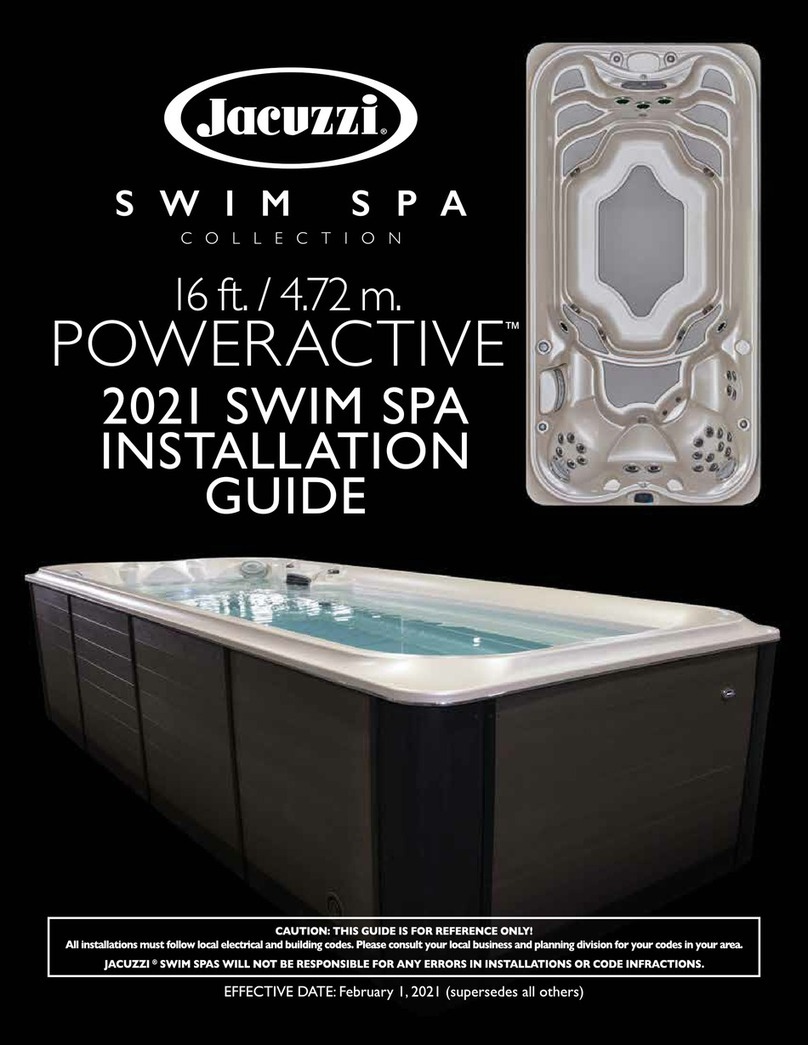 Jacuzzi PowerActive Swim SPA Series User manual Jacuzzi PowerActive Swim SPA Series User manual