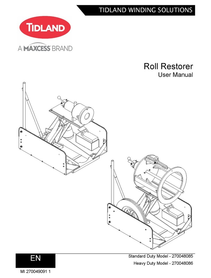Maxcess TIDLAND Roll Restorer User manual