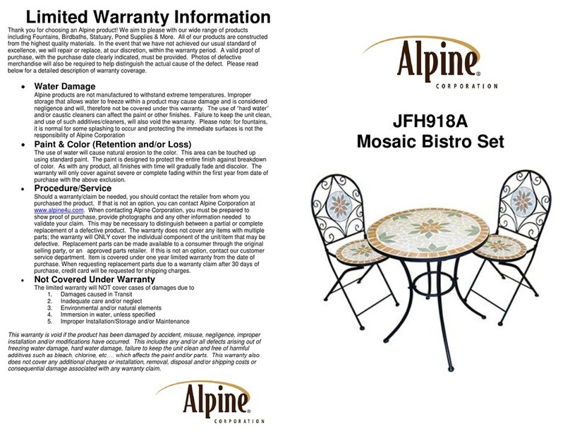 Alpine JFH918A User manual