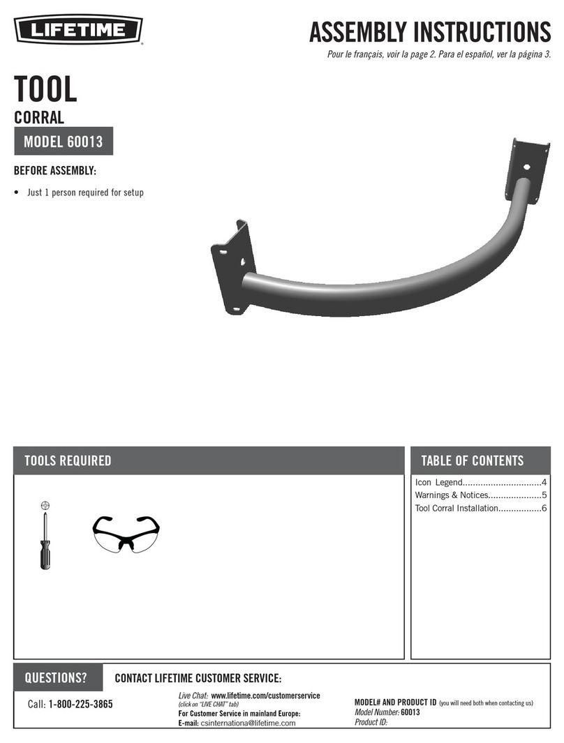 Lifetime TOOL CORRAL User manual