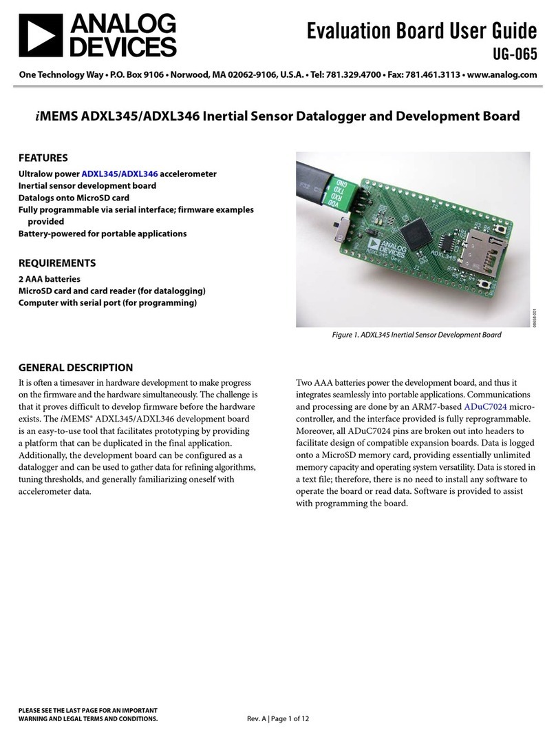 Analog Devices iMEMS ADXL345 User manual
