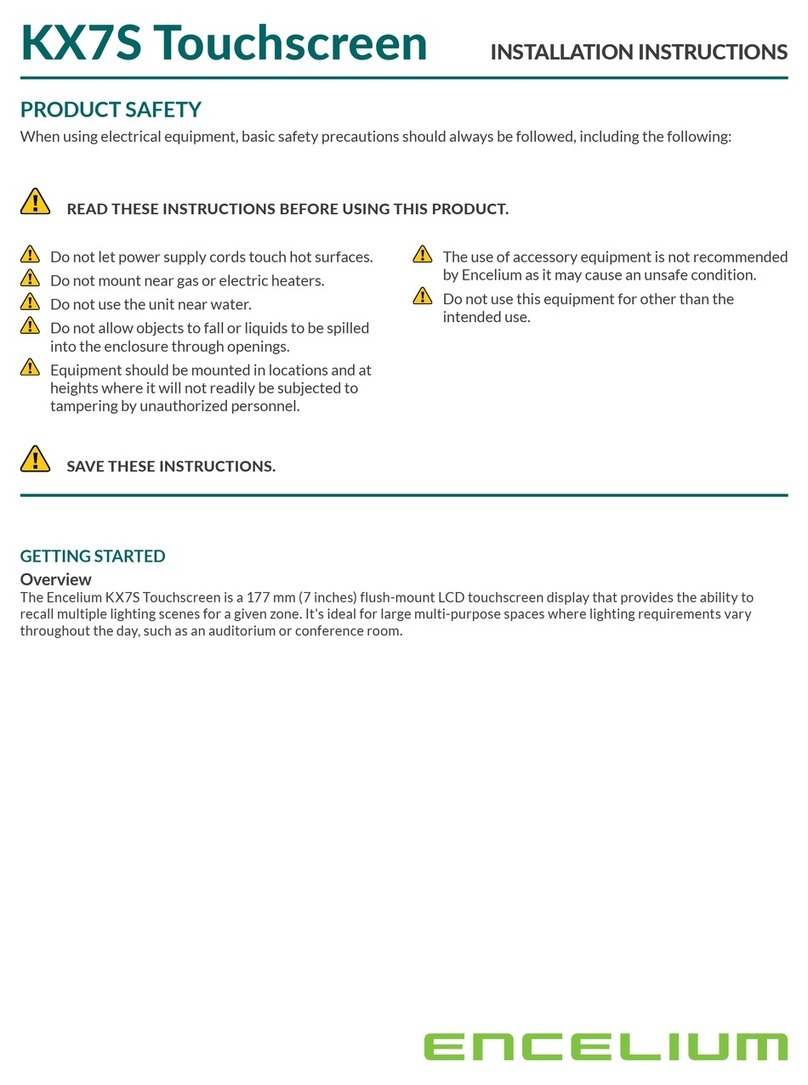 Encelium KX7S User manual