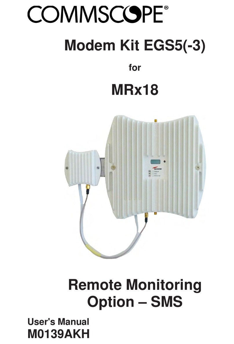 CommScope EGS5 user manual