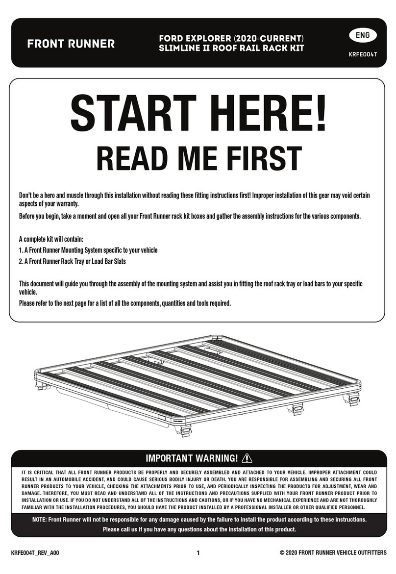 Front Runner SLIMLINE II User manual