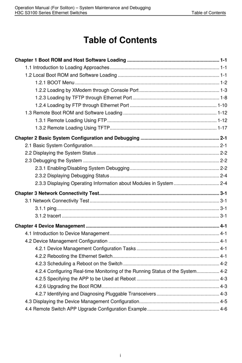 H3C S3100 Series User manual