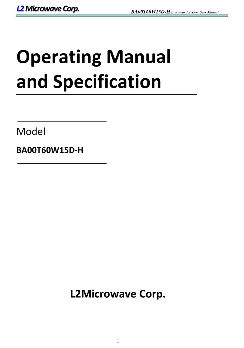 L2 Microwave BA00T60W15D-H operating manual