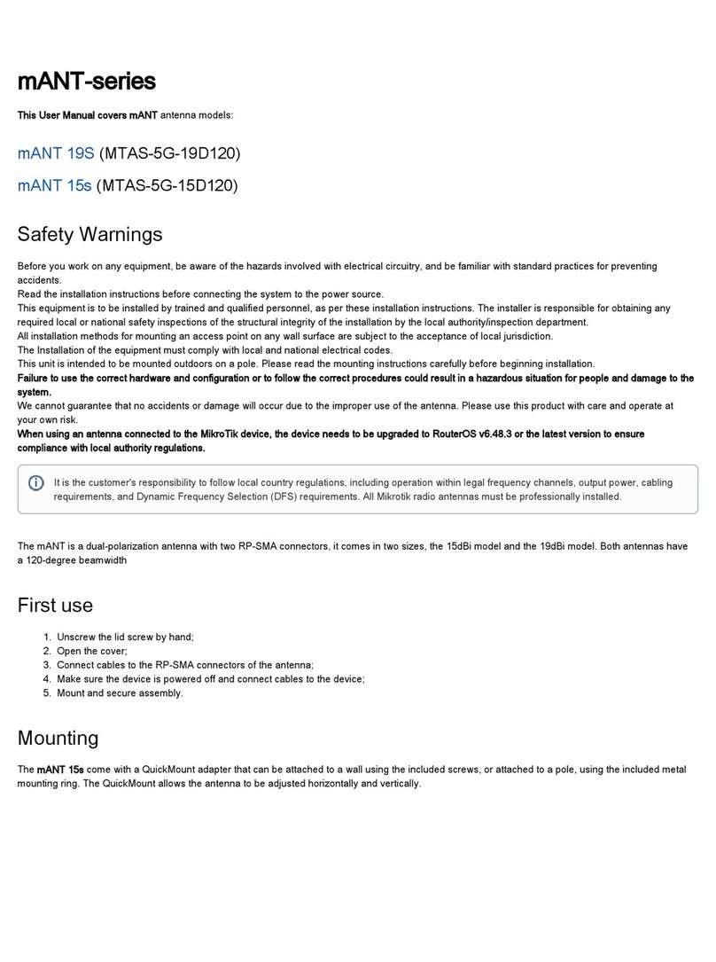 MikroTik mANT Series User manual