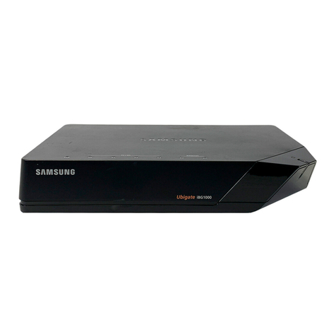 Samsung Ubigate iBG1000 installation manual Samsung Ubigate iBG1000 installation manual