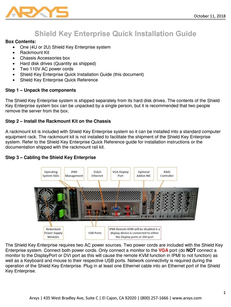 Arxys Shield Key Enterprise Quick installation guide