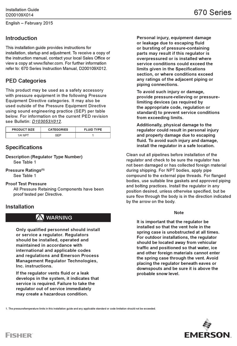 Emerson Fisher 670 Series User manual