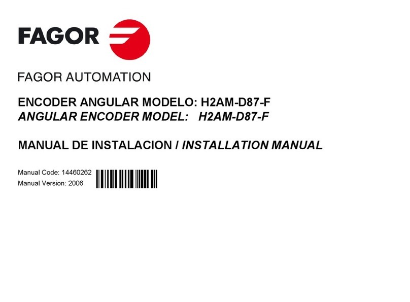 Fagor H2AM-D87-F User manual Fagor H2AM-D87-F User manual