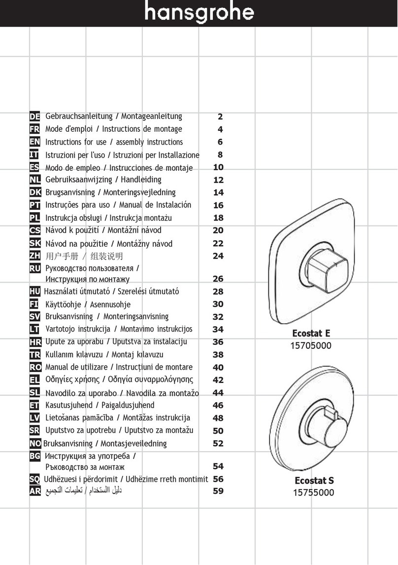 Hans Grohe Ecostat E 15705000 User manual
