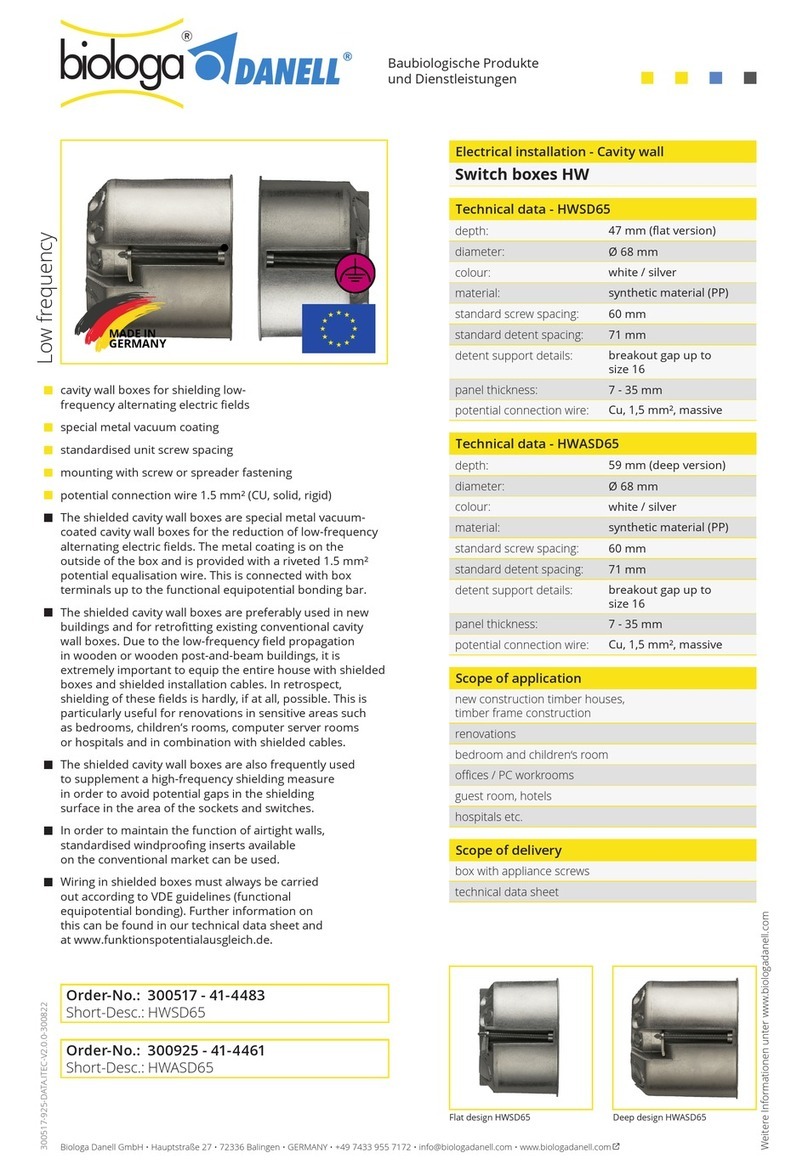 Biologa Danell HWSD65 manual