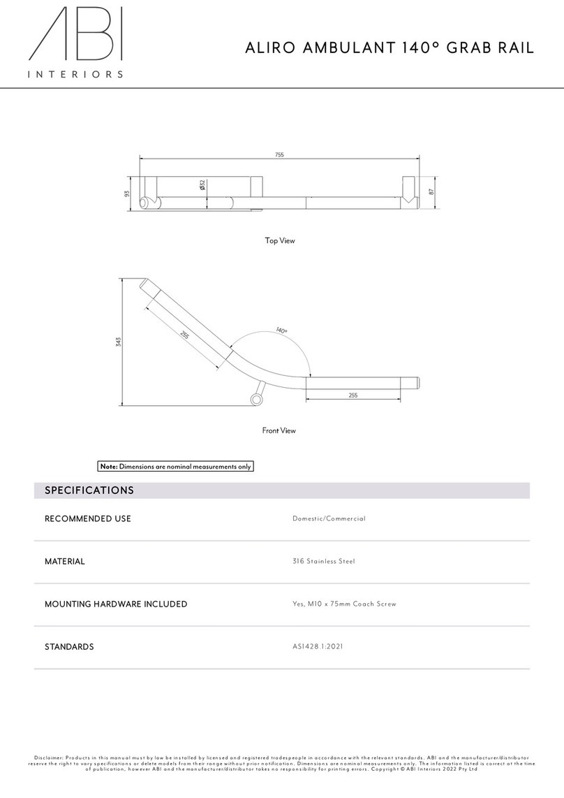 ABI INTERIORS Aliro Ambulant 14755 manual