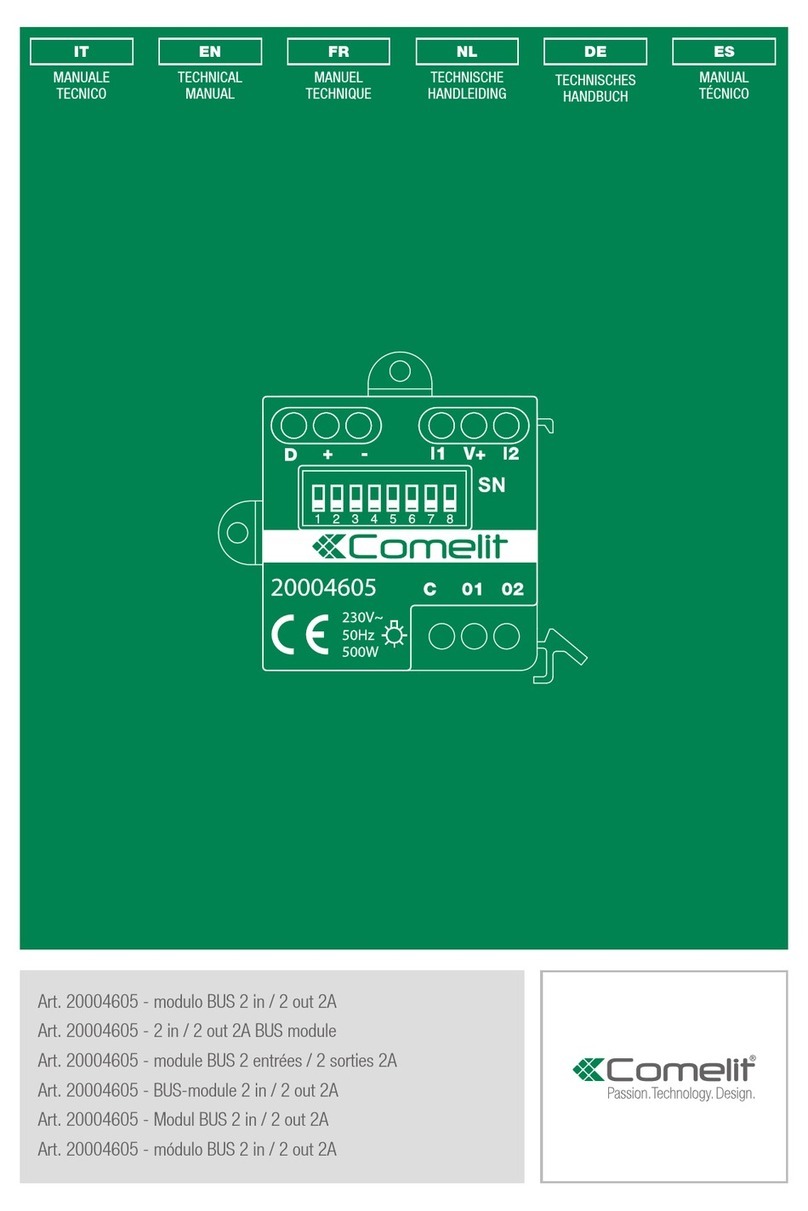 Comelit 20004605 Technical manual