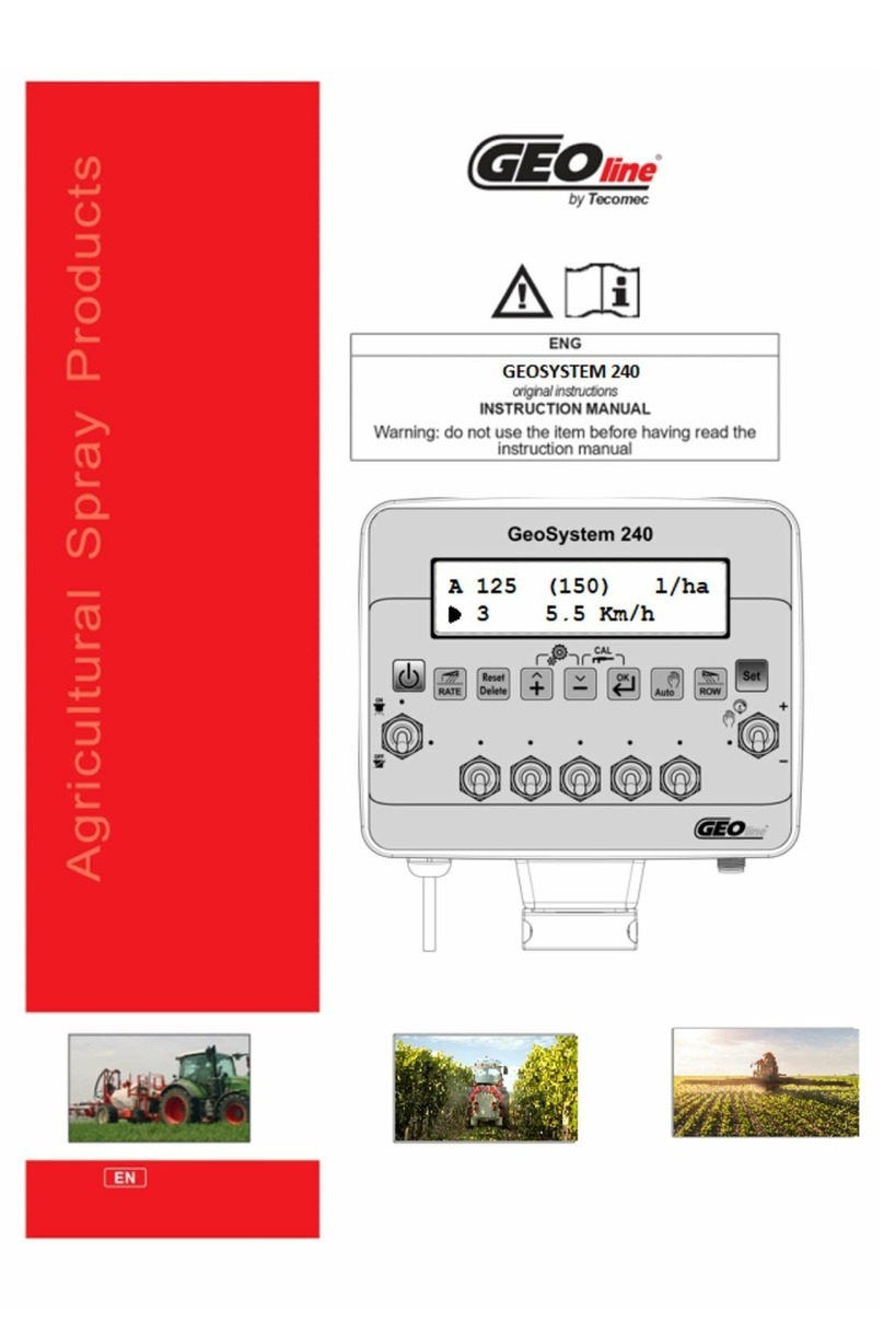Tecomec GEOline GEOSYsTEM 240 instruction manual