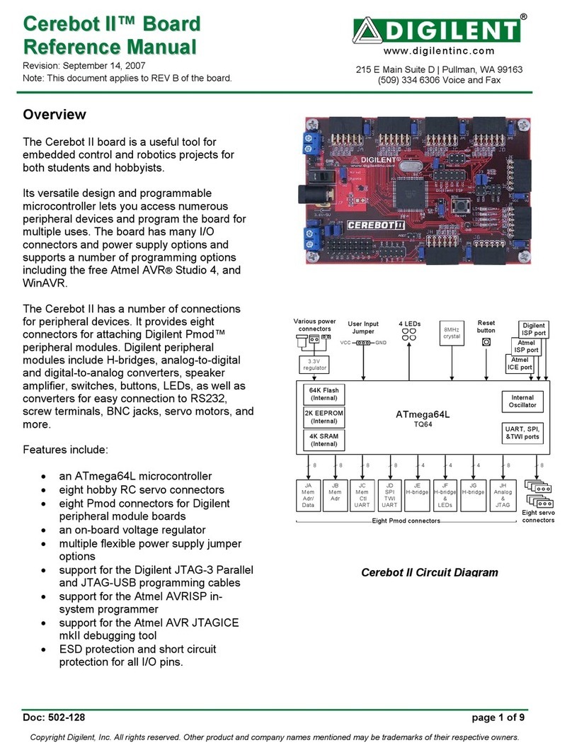Digilent Cerebot II Reference manual Digilent Cerebot II Reference manual