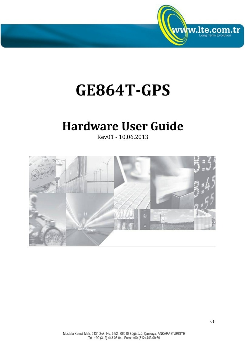 LTE GE864T-GPS Hardware user's guide