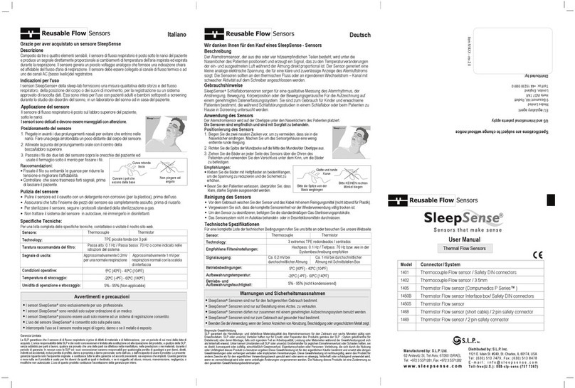 Sleep Sense Reusable Flow 1401 user manual