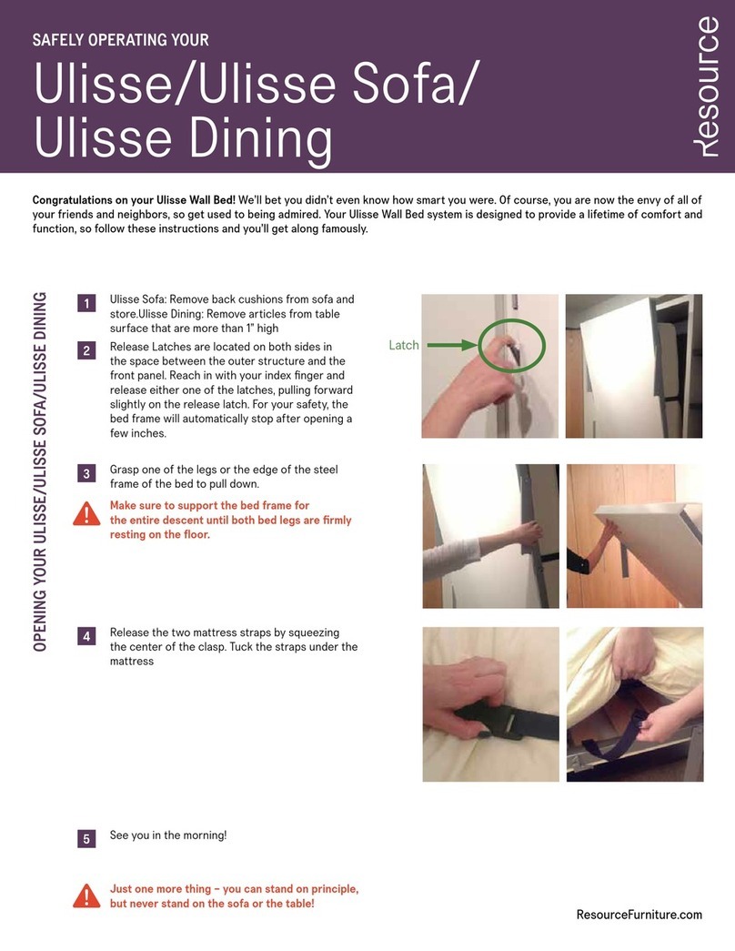 Resource Ulisse Wall Bed User manual