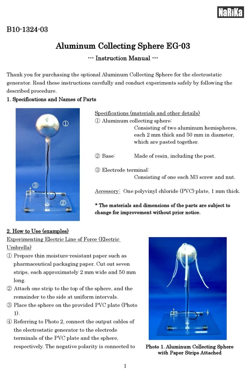 NARIKA EG-03 User manual
