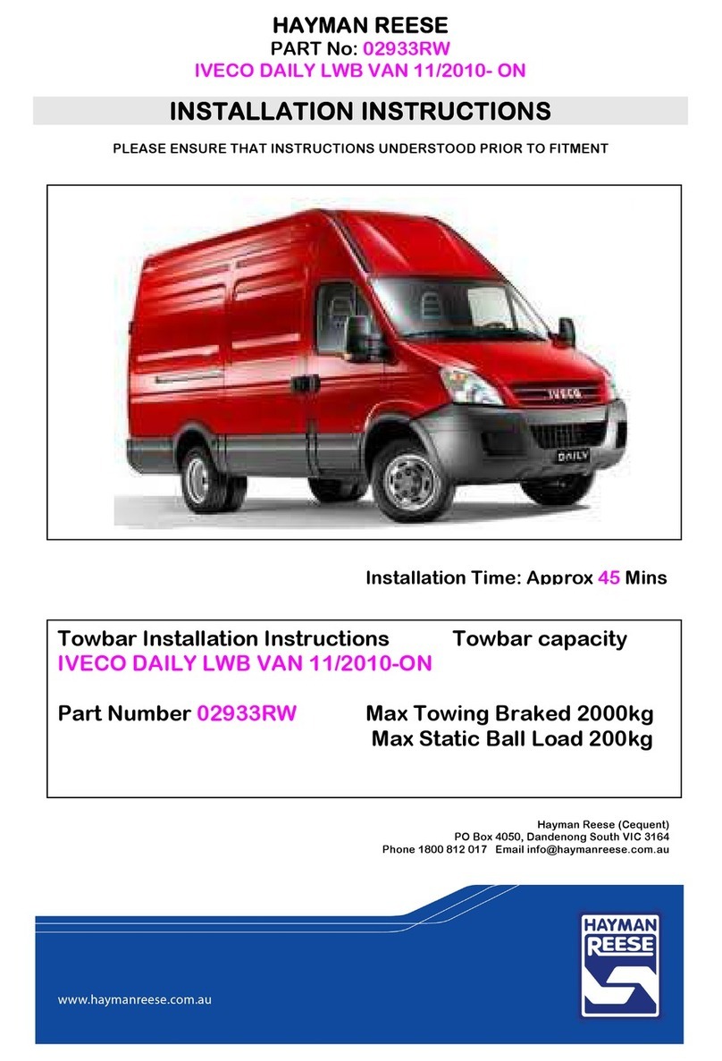 Hayman Reese 02933RW installation instructions