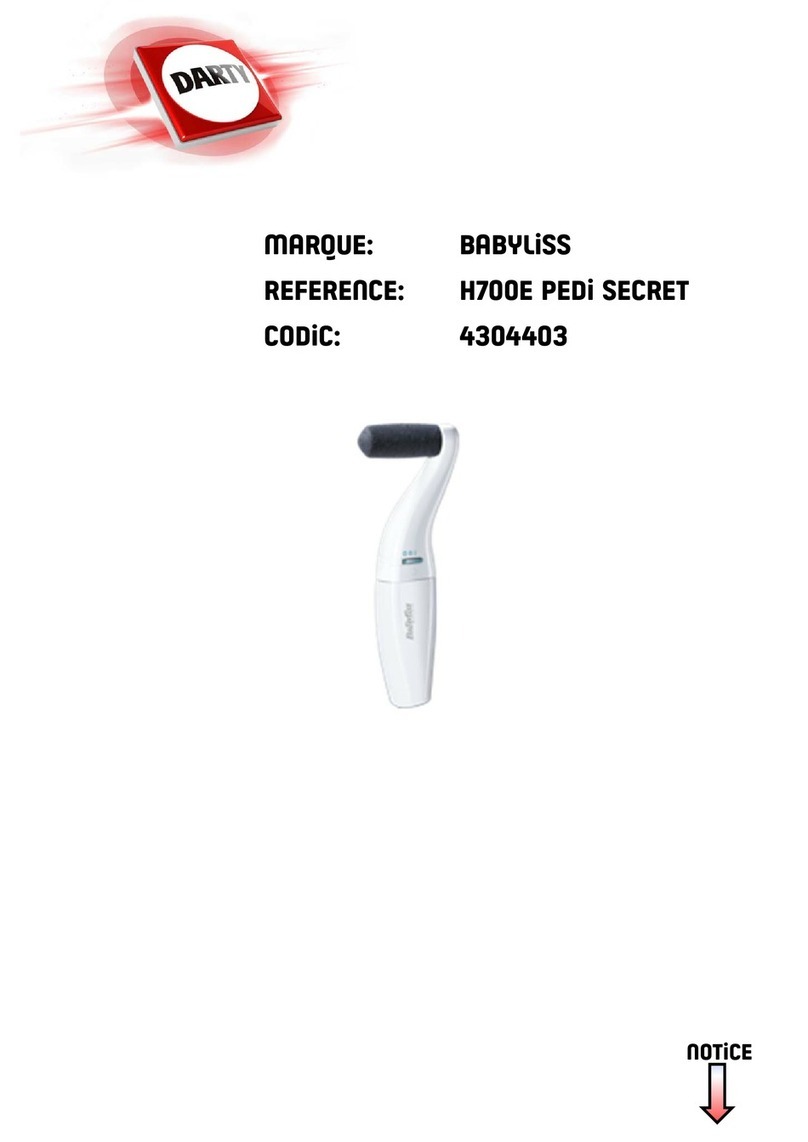 BaByliss PEDI SECRET Precision manual