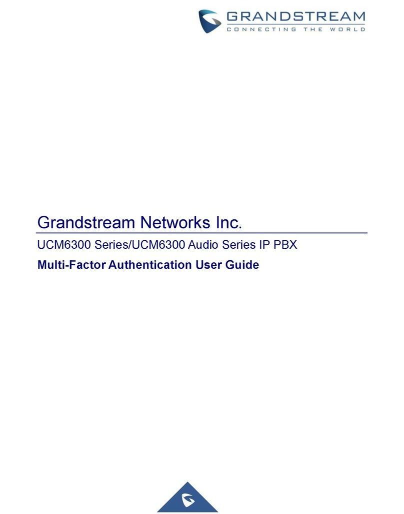 Grandstream Networks UCM6300 Series User manual