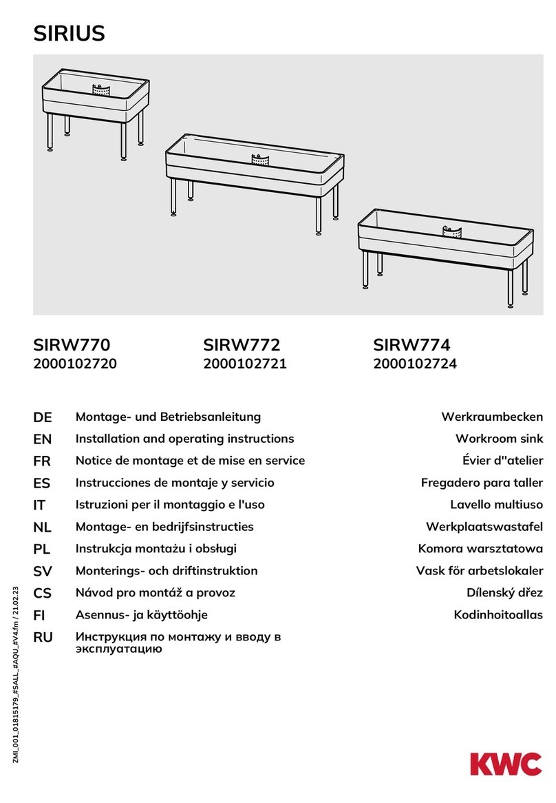 KWC Sirius SIRW770 User manual