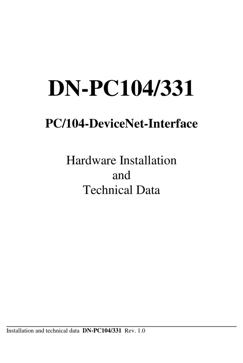 ESD DN-PC104/331 Hardware installation and technical data ESD DN-PC104/331 Hardware installation and technical data