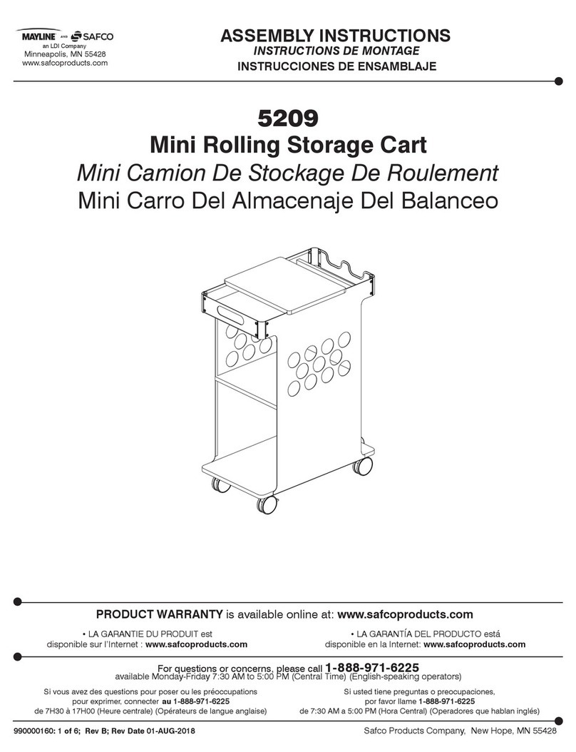 LDI Spaces MAYLINE SAFCO 5209 User manual LDI Spaces MAYLINE SAFCO 5209 User manual