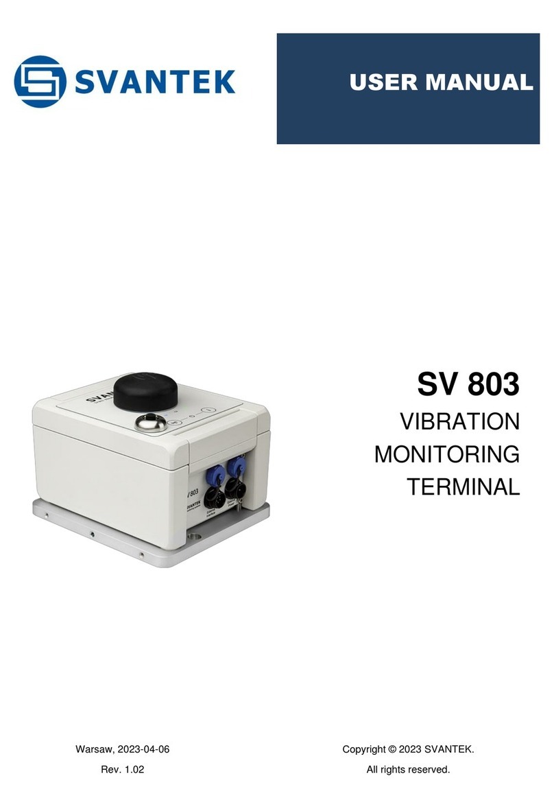 Svantek SV 803 user manual