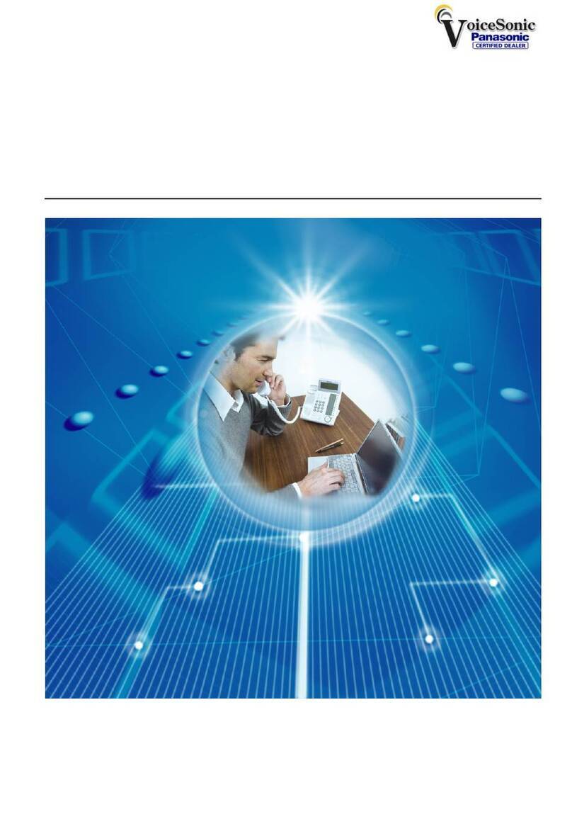 Panasonic KX-TDE100 Programming manual