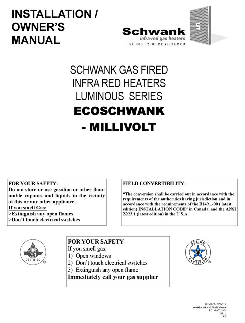 Schwank ECOSCHWANK-MILLIVOLT Operating instructions