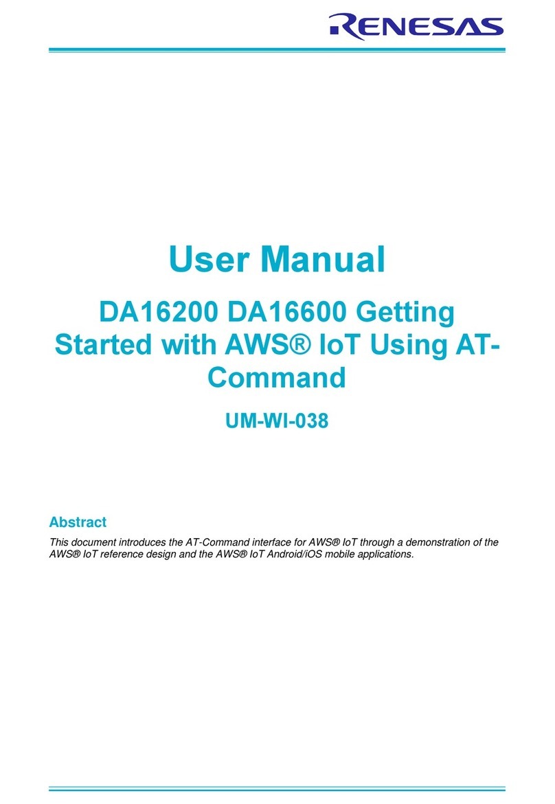 Renesas DA16200 PMOD User manual