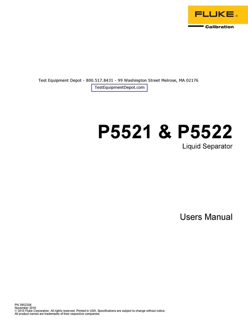 Fluke P5521 user manual