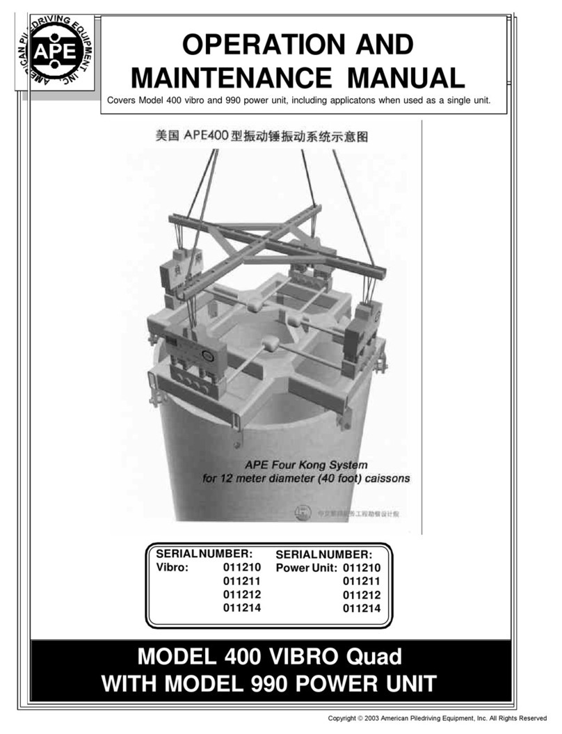 APE 400 VIBRO Operation and maintenance manual