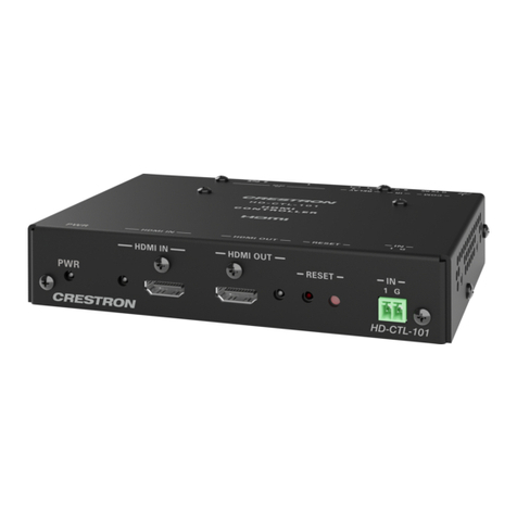Crestron HD-CTL-101 User manual