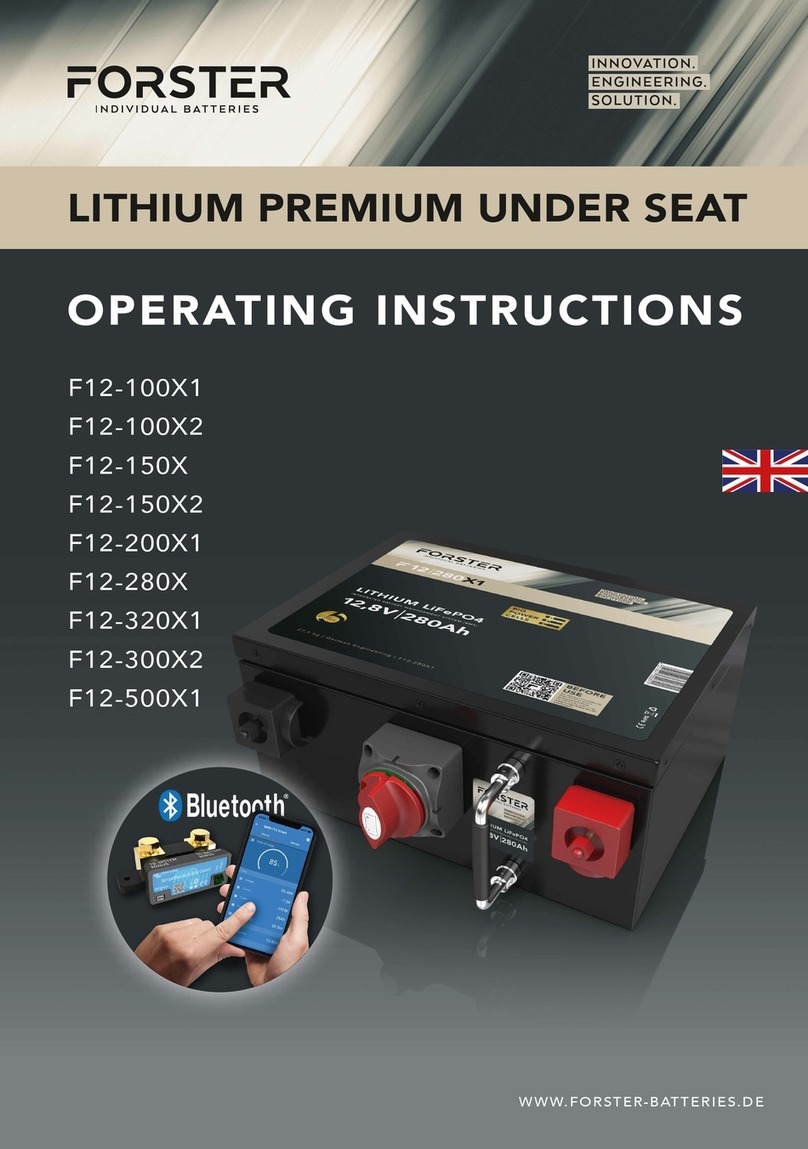 Forster F12-100X1 operating instructions