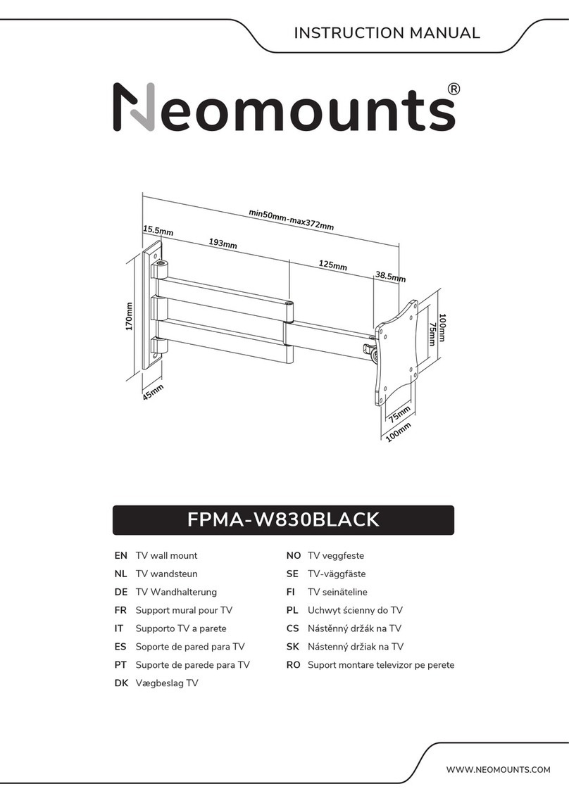 NeoMounts FPMA-W830BLACK instruction manual
