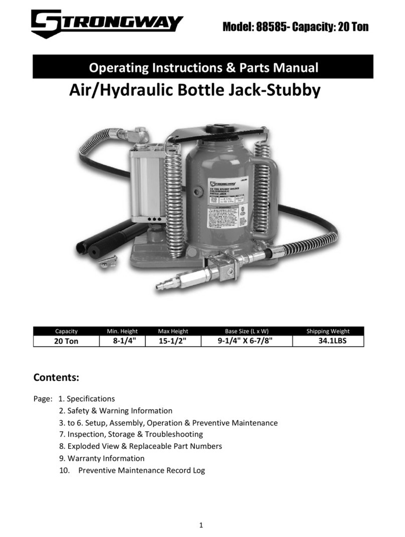 Strongway 88585 Operating instructions & parts manual
