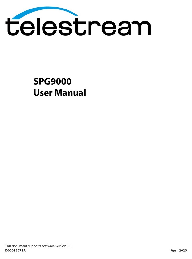 Telestream SPG9000 User manual