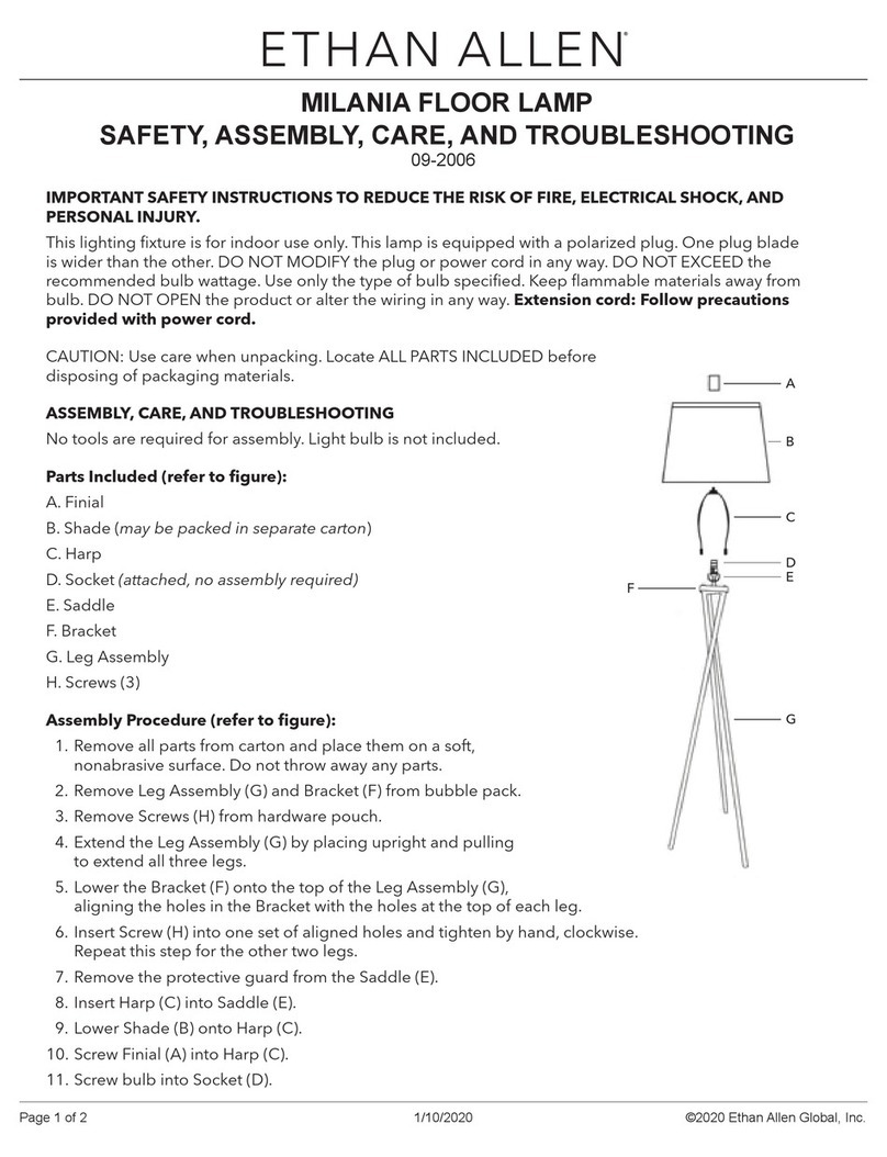 Ethan Allen 09-2006 Care and troubleshooting guide