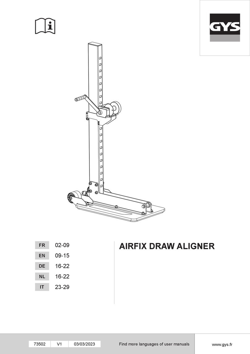 GYS AIRFIX DRAW ALIGNER User manual