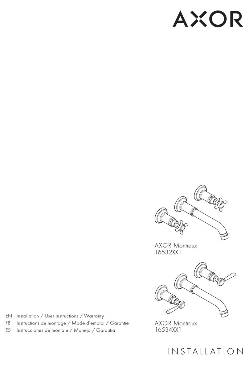 Axor Montreux 16532 1 Series Instruction Manual
