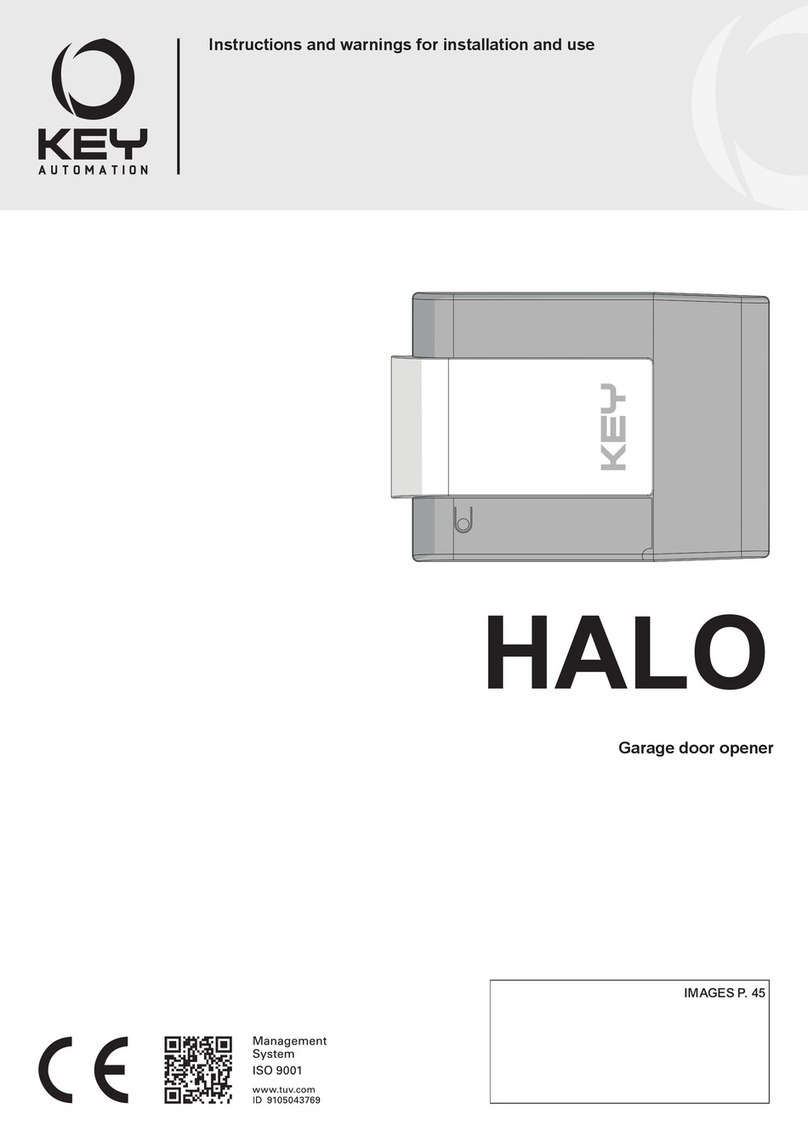 Keyautomation HALO Instructions and warnings for installation and use