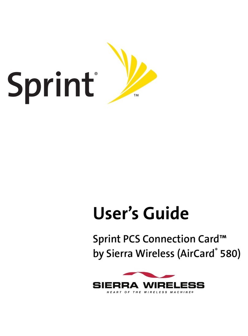 Sierra Wireless Sprint AirCard 580 User manual