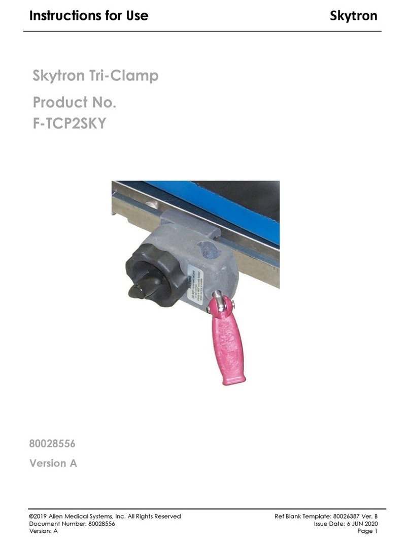 Skytron Tri-Clamp F-TCP2SKY Instructions for use